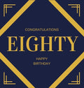 Happy 80th Birthday Guest Book (Hardcover): Happy 80th Birthday Guest book, party and birthday celebrations decor, memory book, eighty birthday, happy - Hardcover