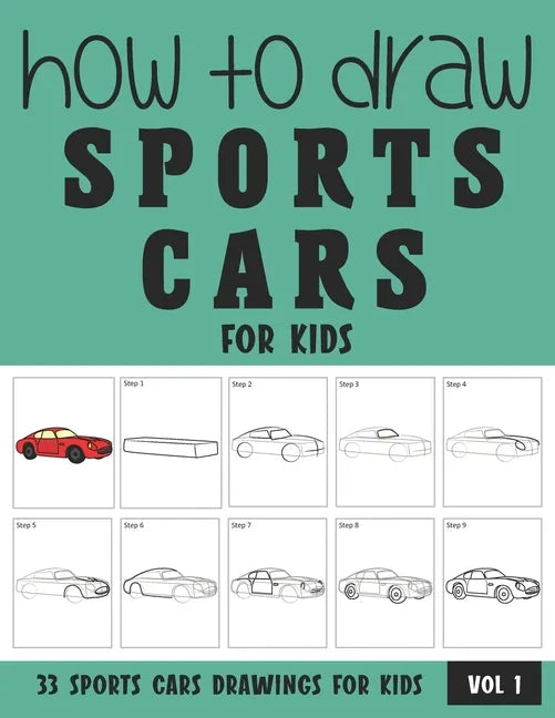 How to Draw Sports Cars for Kids - Paperback