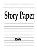 Story Paper: 100 Pages 8.5" X 11" - Paperback