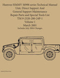 Humvee HMMV M998 series Technical Manual Unit, Direct Support And General Support Maintenance Repair Parts and Special Tools List TM 9-2320-280-24P-1 - Paperback