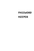 Password Keeper: Size (6 x 9 inches) - 100 Pages - White Cover: Keep your usernames, passwords, social info, web addresses and security - Paperback