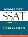 SSAT Absolute Patterns 8 Practice Tests Middle Level - Paperback