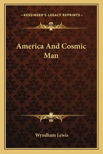 America and Cosmic Man - Paperback