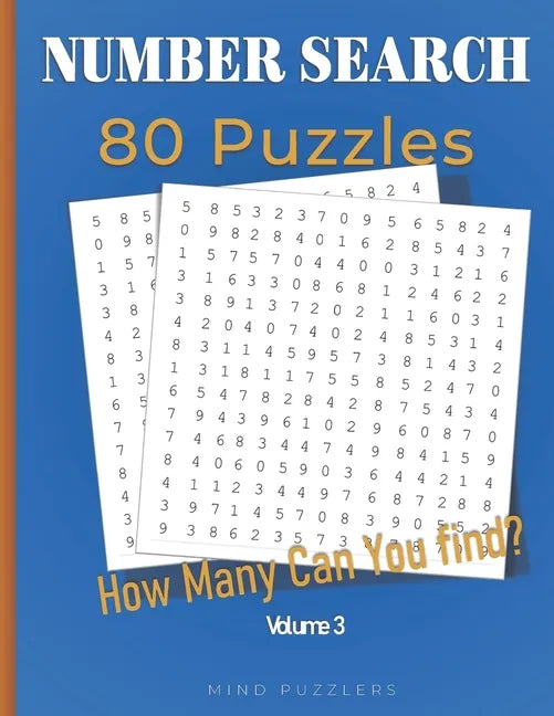 Number Search: 80 Search and Find Number Puzzles (Volume 3) - Paperback