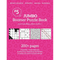 Jumbo Boomer Puzzle Book #5: 200+ pages of puzzles & brain exercises to keep your mind sharp for Seniors - Paperback