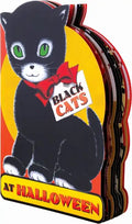 Black Cats at Halloween Shape Book - Paperback