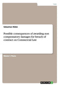 Possible consequences of awarding non compensatory damages for breach of contract on Commercial Law - Paperback