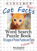 Circle It, Cat Facts, Pocket Size, Book 2, Word Search, Puzzle Book - Paperback