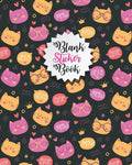 Blank sticker Book: Humorous Cat Blank Sticker Book-Beautiful Cat Blank Sticker Book for Kids Stickers Collection book-Kids stickers colle - Paperback