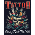Tattoo Coloring Book For Adults: Over 110 Coloring Pages For Adult Relaxation With Beautiful Modern Tattoo Designs Such As Sugar Skulls, Hearts, Roses - Paperback