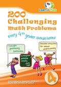 200 Challenging Math Problems every 4th Grader should know - Paperback