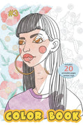 Color Book - portrait -cartoon style- 20 pages - Paperback