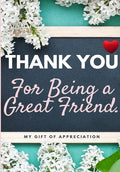 Thank You For Being a Great Friend: My Gift Of Appreciation: Full Color Gift Book Prompted Questions 6.61 x 9.61 inch - Paperback