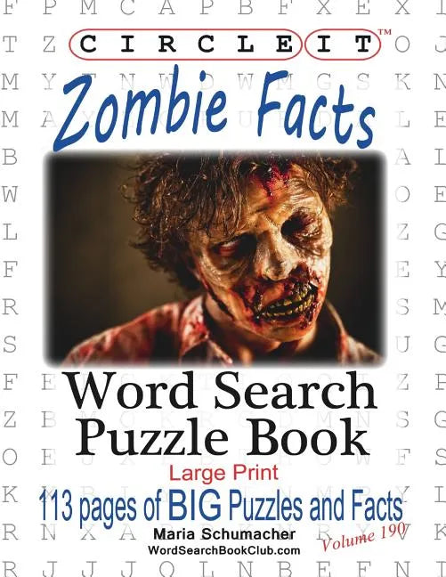 Circle It, Zombie Facts, Word Search, Puzzle Book - Paperback