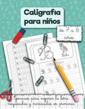 Caligrafía para niños de 7 a 8 años.: Ejercicios para mejorar la letra mayúsculas y minúsculas en primaria. - Paperback
