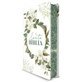 Biblia Rvr 1960 Letra Grande Tamaño Manual, Tapa Dura Con Flores Blancas Y Cantos Pintados / Spanish Bible Rvr 1960 Handy Size White Flowers Sprayed E - Hardcover