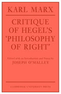 Critique of Hegel's 'Philosophy of Right' - Paperback