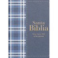 Biblia Rvr 1960 Compacta Símil Piel Cuadros Azul Marino Oscuro (Bible Rvr 1960 Compact Size Leatherlike Navy Blue Checked Pattern (Spanish Edition) - Leather