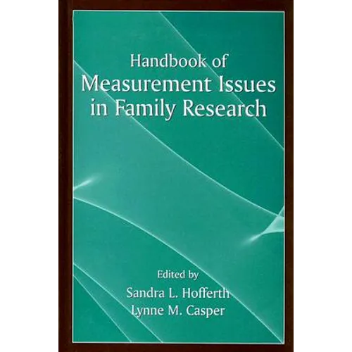 Handbook of Measurement Issues in Family Research - Hardcover