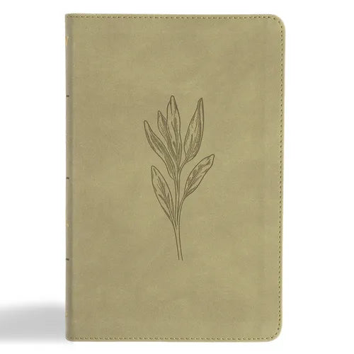 KJV Thinline Bible, Sage Suedesoft Leathertouch - Imitation Leather
