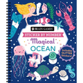 Brain Games - Sticker by Number: Magical Ocean (20 Images to Sticker): Includes 2 Glitter Sticker Sheets to Complete Each Image! - Spiral