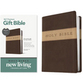 Premium Gift Bible Nlt, Filament Enabled, Tutone (Leatherlike, Dark Brown/Tan, Red Letter) - Imitation Leather