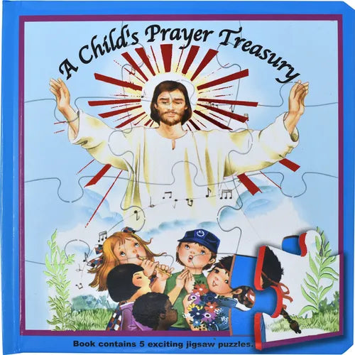 A Child's Prayer Treasury (Puzzle Book): St. Joseph Puzzle Book: Book Contains 5 Exciting Jigsaw Puzzles - Hardcover