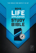 NLT Boys Life Application Study Bible, Tutone (Leatherlike, Midnight Blue, Indexed) - Imitation Leather