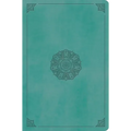 ESV Value Compact Bible (Trutone, Turquoise, Emblem Design) - Imitation Leather
