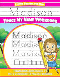 Madison Letter Tracing for Kids Trace my Name Workbook: Tracing Books for Kids ages 3 - 5 Pre-K & Kindergarten Practice Workbook - Paperback