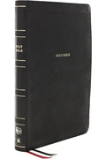 Nkjv, Thinline Bible, Large Print, Leathersoft, Black, Thumb Indexed, Comfort Print: Holy Bible, New King James Version - Imitation Leather