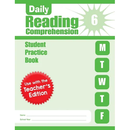 Daily Reading Comprehension, Grade 6 Student Edition Workbook - Paperback