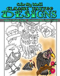 Color My World Classic Tattoo Designs: Adult Coloring Book Illustrated by James Colvin - Paperback