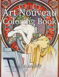 Art Nouveau Coloring Book: 30 Coloring Pages for Adults of Alphonse Mucha Illustrations - Paperback