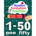 Number Formation Activities: Number Tracing Book 1-50, Number Formation Practice, Trace Numbers Handwriting Practice Workbook For Kids - Paperback