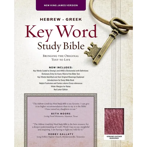 Hebrew-Greek Key Word Study Bible-NKJV - Leather
