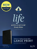 KJV Life Application Study Bible, Third Edition, Large Print (Bonded Leather, Black, Red Letter) - Bonded Leather