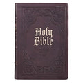 KJV Bible Giant Print Full Size Dark Brown - Leather