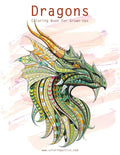 Dragons Coloring Book for Grown-Ups 1 & 2 - Paperback