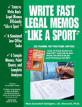 Write Fast Legal Memos Like a Sport(tm) - Paperback