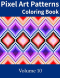 Pixel Art Patterns Coloring Book 10 - Paperback