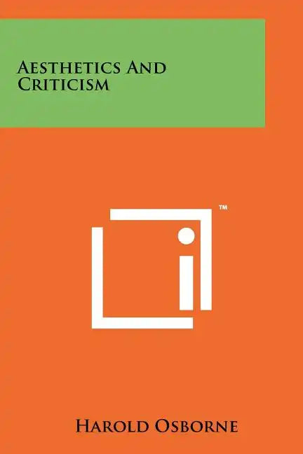 Aesthetics And Criticism - Paperback