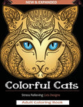 Colorful Cats: Adult Coloring Book: A Stress Relieving Cat DesignS for Kid and Adult - Paperback