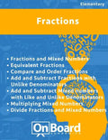 Fractions: Fractions & Mixed Numbers, Equivalent Fractions, Compare & Order Fractions, Add & Subtract Fractions w/ unlike denomin - Paperback
