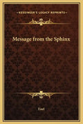 Message from the Sphinx - Hardcover