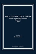 The Studia Philonica Annual V, 1993 - Paperback