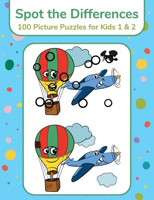 Spot the Differences - 100 Picture Puzzles for Kids 1 & 2 - Paperback