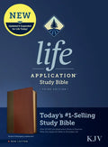 KJV Life Application Study Bible, Third Edition (Leatherlike, Brown/Mahogany, Red Letter) - Imitation Leather
