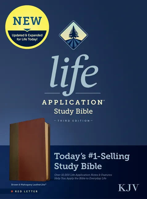 KJV Life Application Study Bible, Third Edition (Leatherlike, Brown/Mahogany, Red Letter) - Imitation Leather