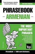 English-Armenian phrasebook and 1500-word dictionary - Paperback